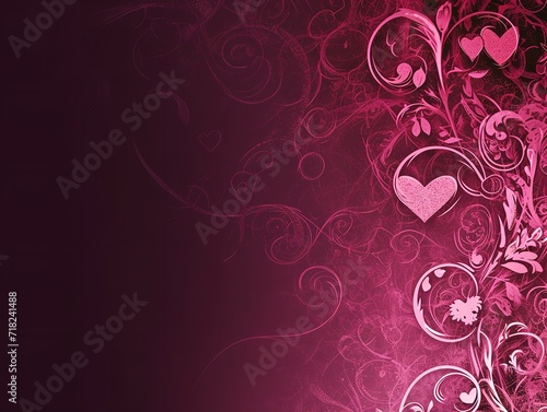 Valentine s Day Backgrounds and Card in the Style