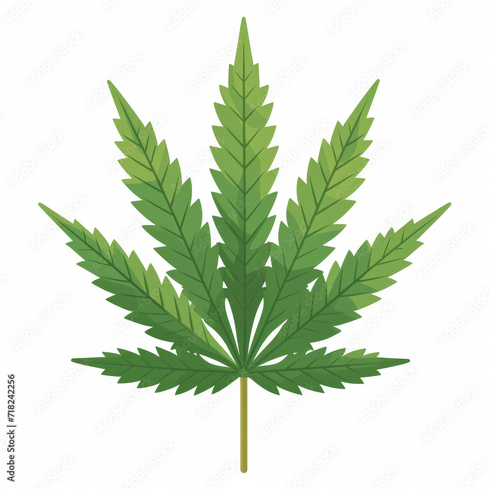 Cannabis indica green leaf logo on white background. Growing medical marijuana. Celebration and consumption of cannabis and marijuana. 420 celebration day, cannabis liberalization and legalization. Cannabis indica green leaf logo on white background. Growing medical marijuana. Celebration and consumption of cannabis and marijuana. 420 celebration day, cannabis liberalization and legalization.