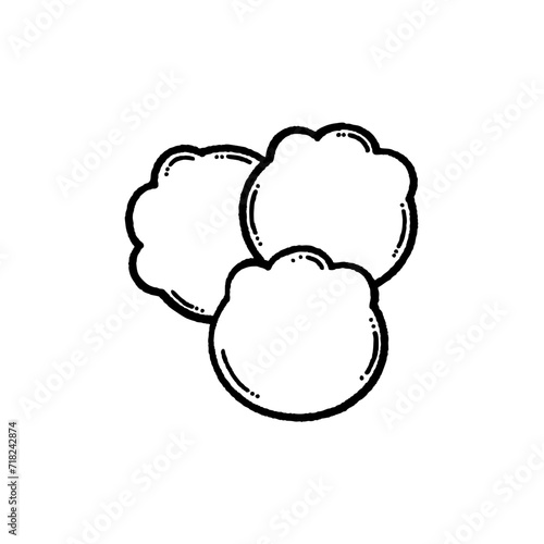 svg donate blood doodle element set