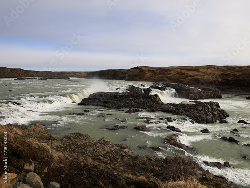 Urriĭafoss is a waterfall in Iceland located in the south of the country, on the course of the Þjórsá.