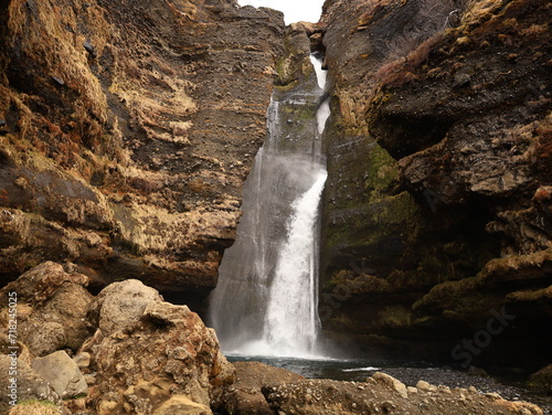 Gluggafoss is a waterfall in southern Iceland, specifically in the Fljótshlíð area photo