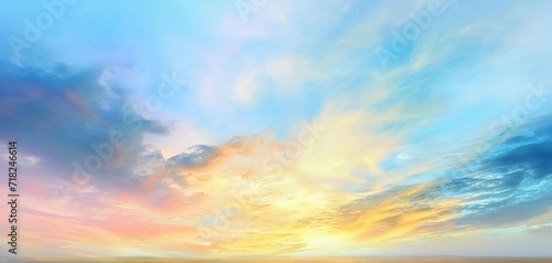 Colorful Clouds Background in the Air Over the Sunrise © zahidcreat0r