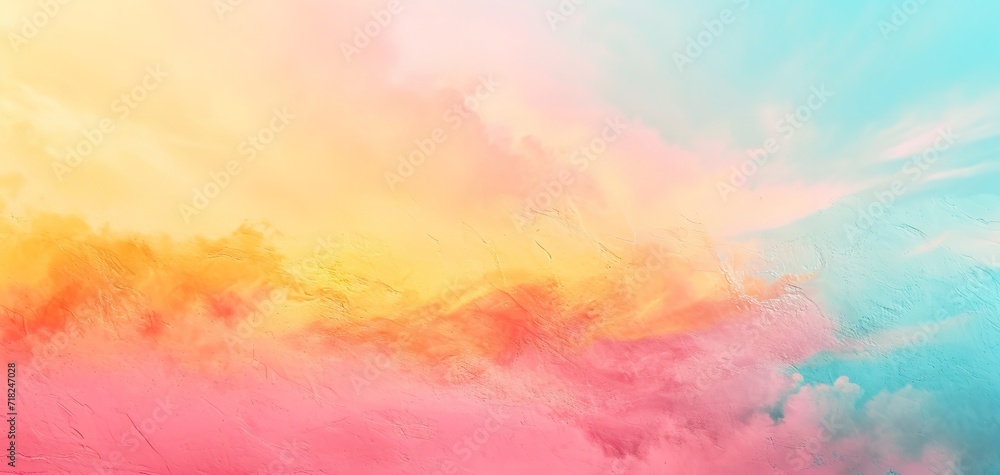 Abstract Sky with Vibrant Colors in the Style of Contemporary Art