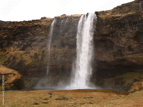 Seljalandsfoss is a 65-metre high waterfall in southern Iceland