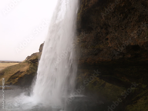 Seljalandsfoss is a 65-metre high waterfall in southern Iceland