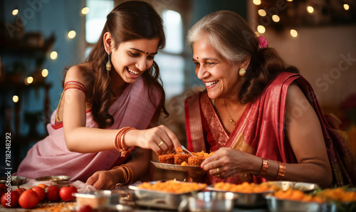 Sweets for Diwali  Grandmother and Granddaughter Making Laddoos Together
