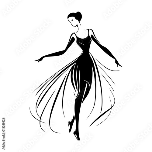 Beautiful ballerina flat vector set illustration. Beauty of classic ballet. Young graceful woman ballet dancer wearing tutu. Pointed shoes, pastel colors.	