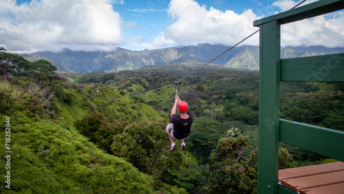 Zipline in Hawaï photo