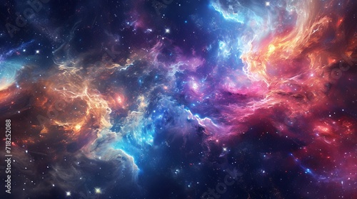 Vibrant Starry Expanse, A Captivating Display of © LabirintStudio