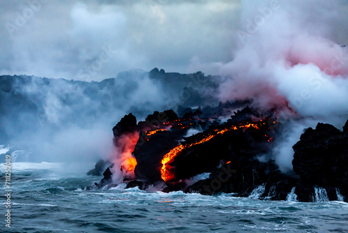 Lava flow in Hawaï