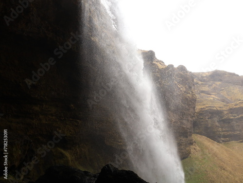 Kvernufoss waterfall is a beautiful 30-meters high waterfall that is half-hidden away in a gorge in South Iceland