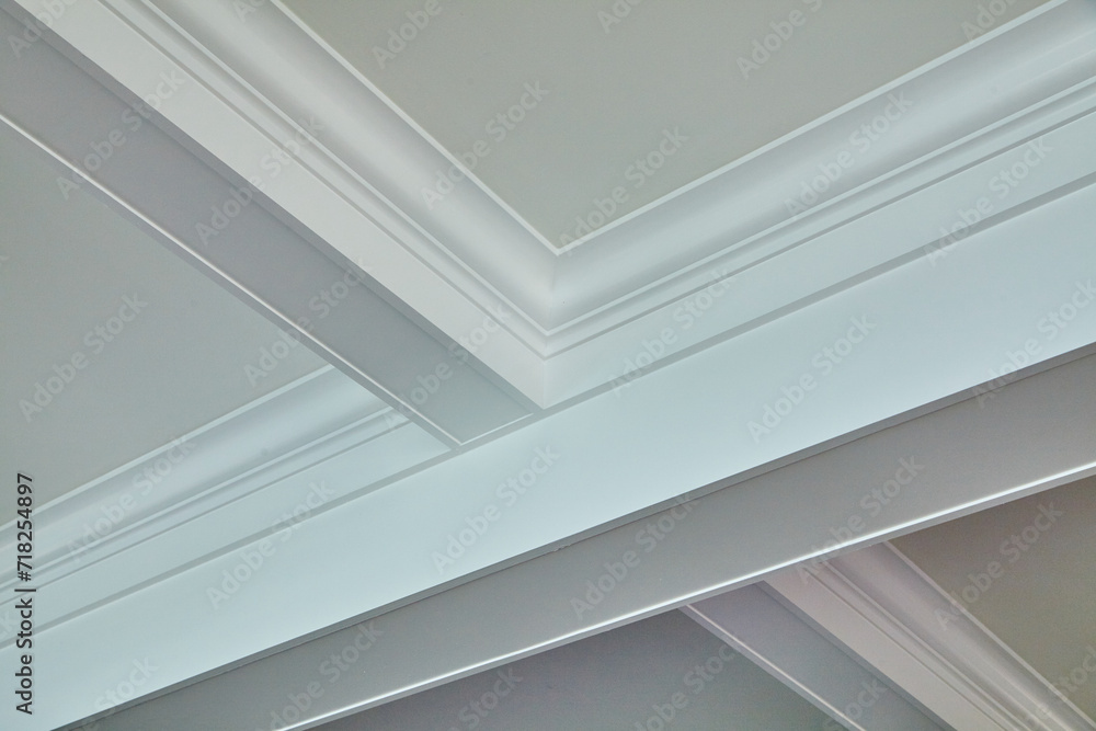 Modern Crown Molding and Tray Ceiling Design from Below Modern Crown Molding and Tray Ceiling Design from Below