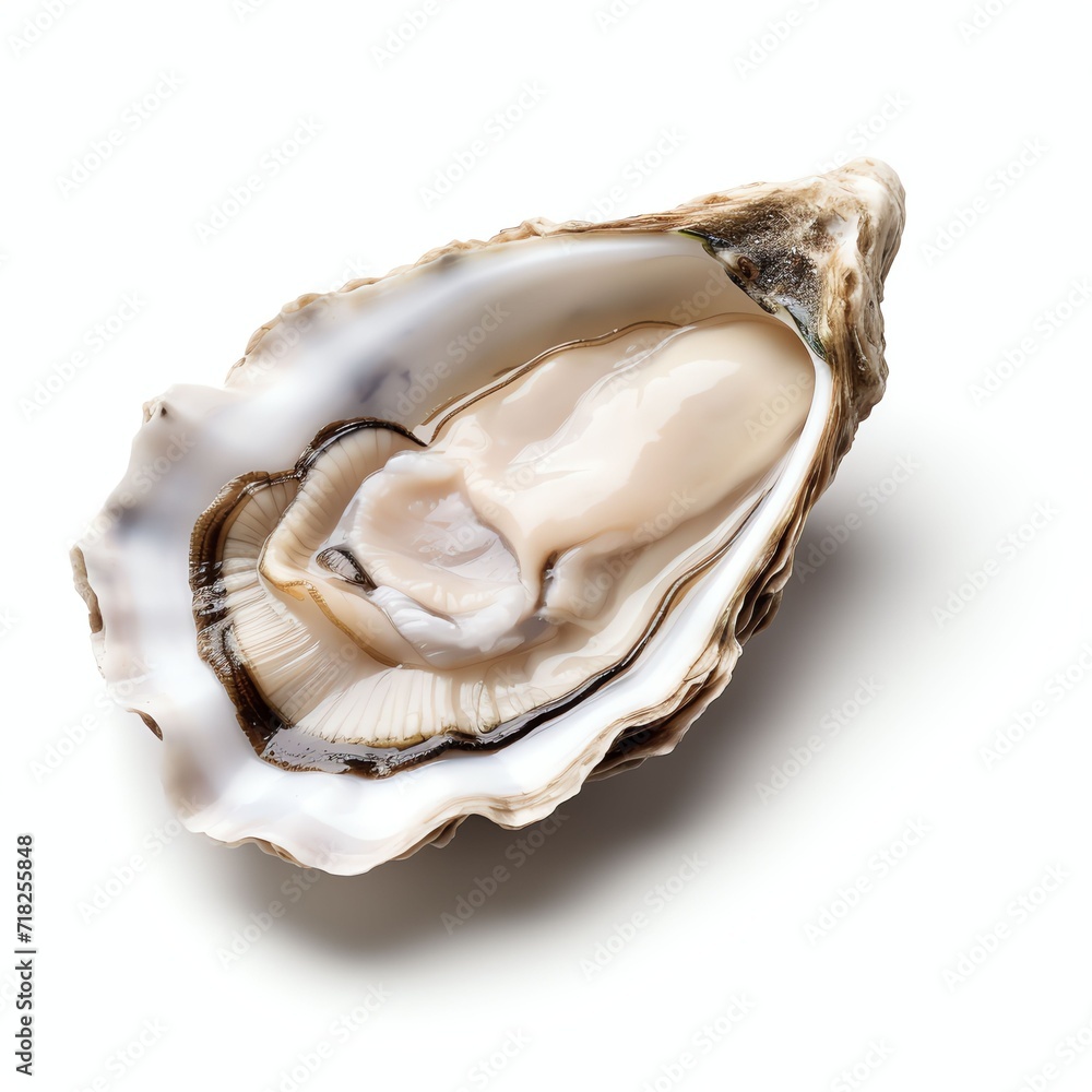 a oyster irish, studio light , isolated on white background a oyster irish, studio light , isolated on white background