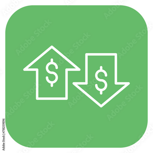 Increase and Decrease in Rate Icon of Business & Economy iconset.