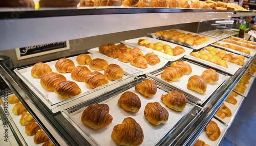 mini croissants buns in the store