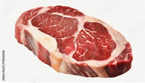 ribeye cut steaks marbling and tenderness of raw meatfood illustration photo
