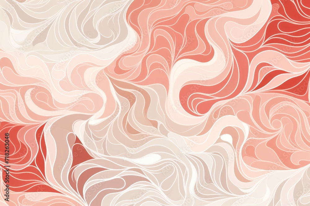 Organic patterns, Coral reefs patterns, white and beige, vector image