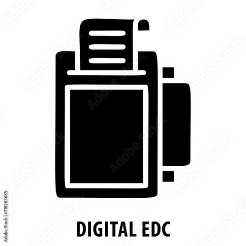 Digital EDC, digital electronic data capture, technology, payment, digital transaction, digital EDC icon, electronic payment, financial, EDC machine, digital payment