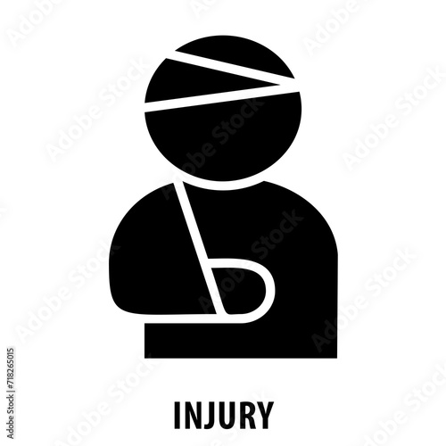 Injury, accident, health, injury icon, medical, healthcare, pain, trauma, injury symbol, health issues, medical condition, physical injury, injury concept, medical emergency