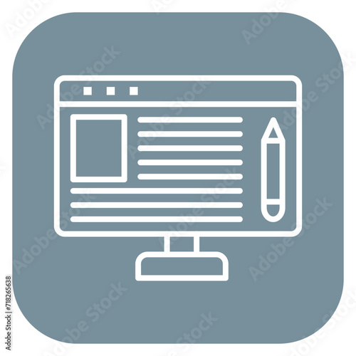 Online Article Icon of Seo and Web iconset.