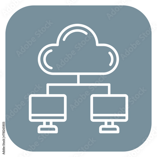 Cloud Computing Icon of Seo and Web iconset.