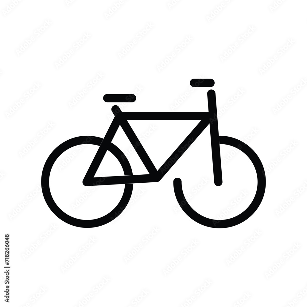 Bicycle vector icon. Isolated bike sign emoji, transport sport design. Bicycle vector icon. Isolated bike sign emoji, transport sport design.