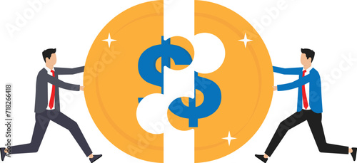 Working together for income and salary growth, cooperation and partnership to improve business success
