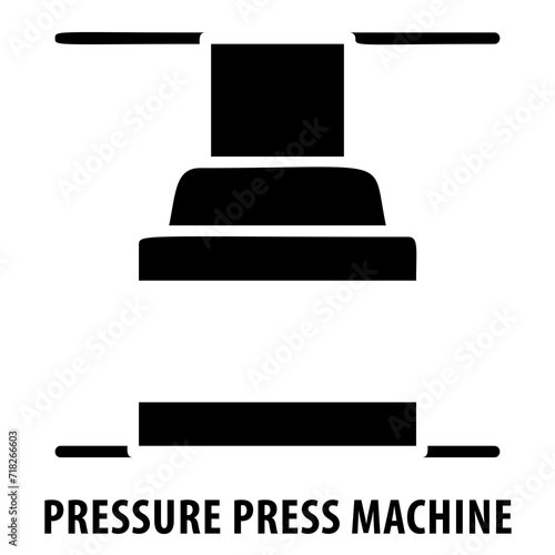 Pressure press machine, manufacturing, pressure press machine icon, industrial, machinery, manufacturing equipment, production, pressing, hydraulic press, mechanical, manufacturing process
