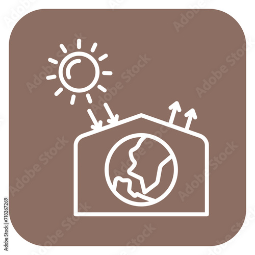 Greenhouse Effect Icon of Pollution iconset.