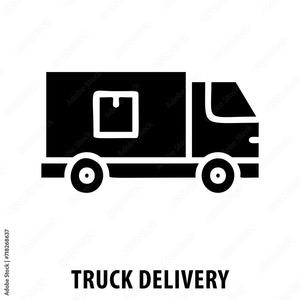 Truck delivery, delivery truck, cargo truck, shipping, logistics, transportation, Truck Delivery icon, freight, delivery service, shipping company, cargo delivery, transport, moving, distribution