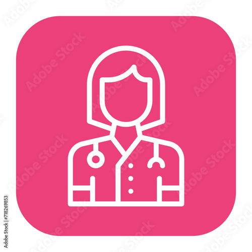 Female Doctor Icon of Health Checkup iconset.