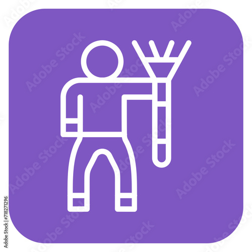 Cleaning Man Icon of Housekeeping iconset.