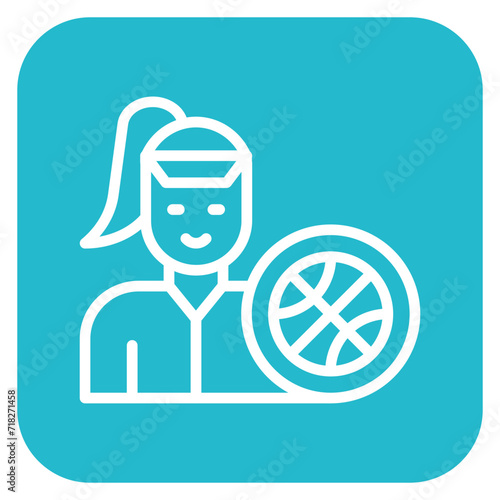 Sporty Lady Icon of Housekeeping iconset.