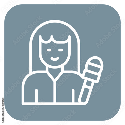 Woman Anchor Icon of Housekeeping iconset.