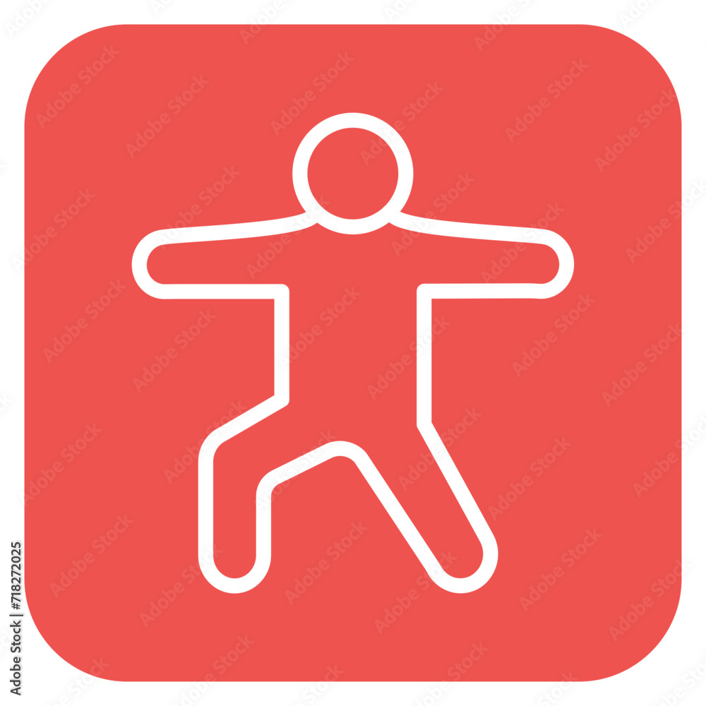 Warrior Pose Left Icon of Physical Fitness iconset. Warrior Pose Left Icon of Physical Fitness iconset.