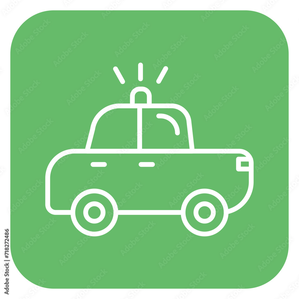 Obraz premium Police Car Icon of Crime and Law iconset.