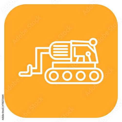 Backhoe Icon of Construction Tools iconset.