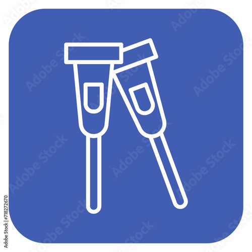 Crutches Icon of Medicine iconset.