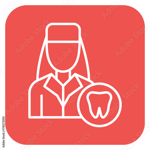 Female Dentist Icon of Medicine iconset.