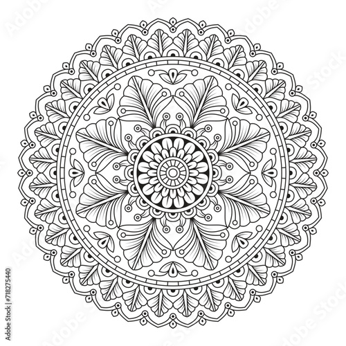 Floral mandala Ornament Pattern design vector illustration