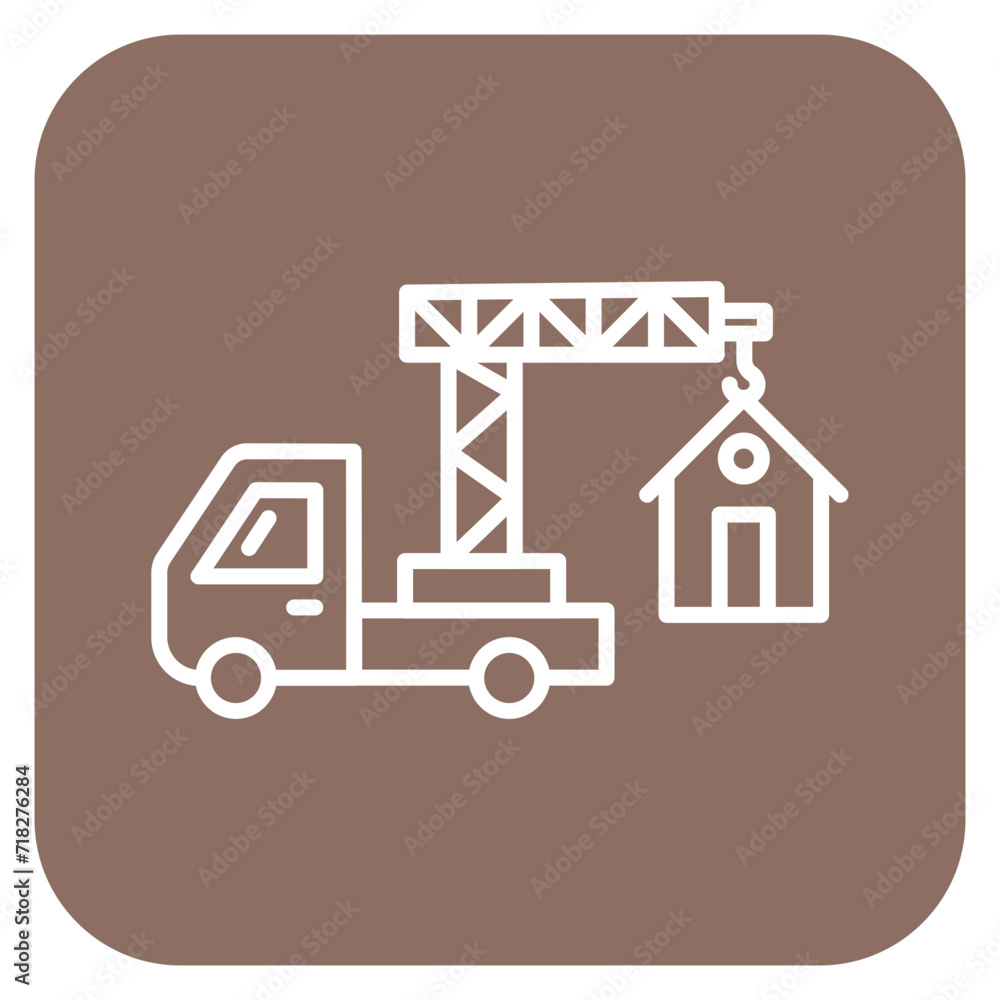 House Relocation Icon of Real Estate iconset. House Relocation Icon of Real Estate iconset.
