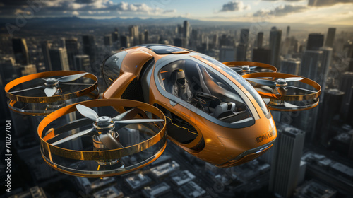 Tela Futuristic taxi drone