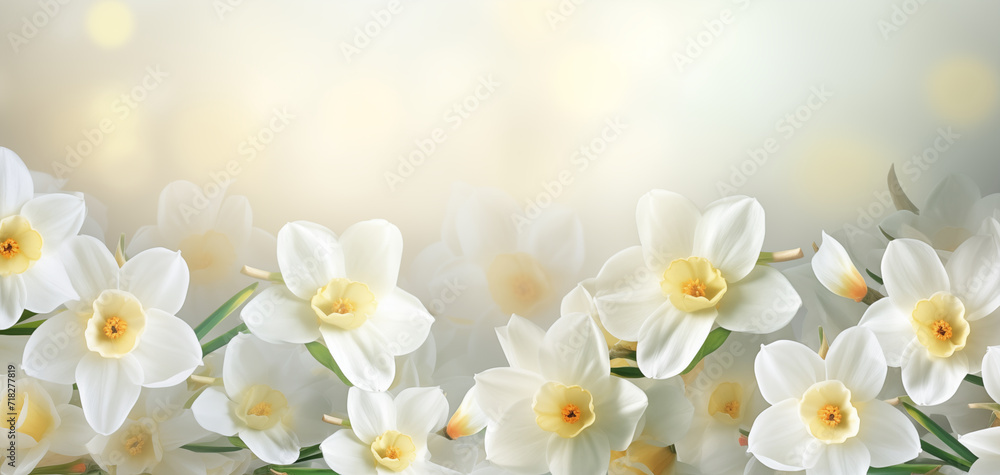 White spring daffodils for wallpaper or background 001 White spring daffodils for wallpaper or background 001