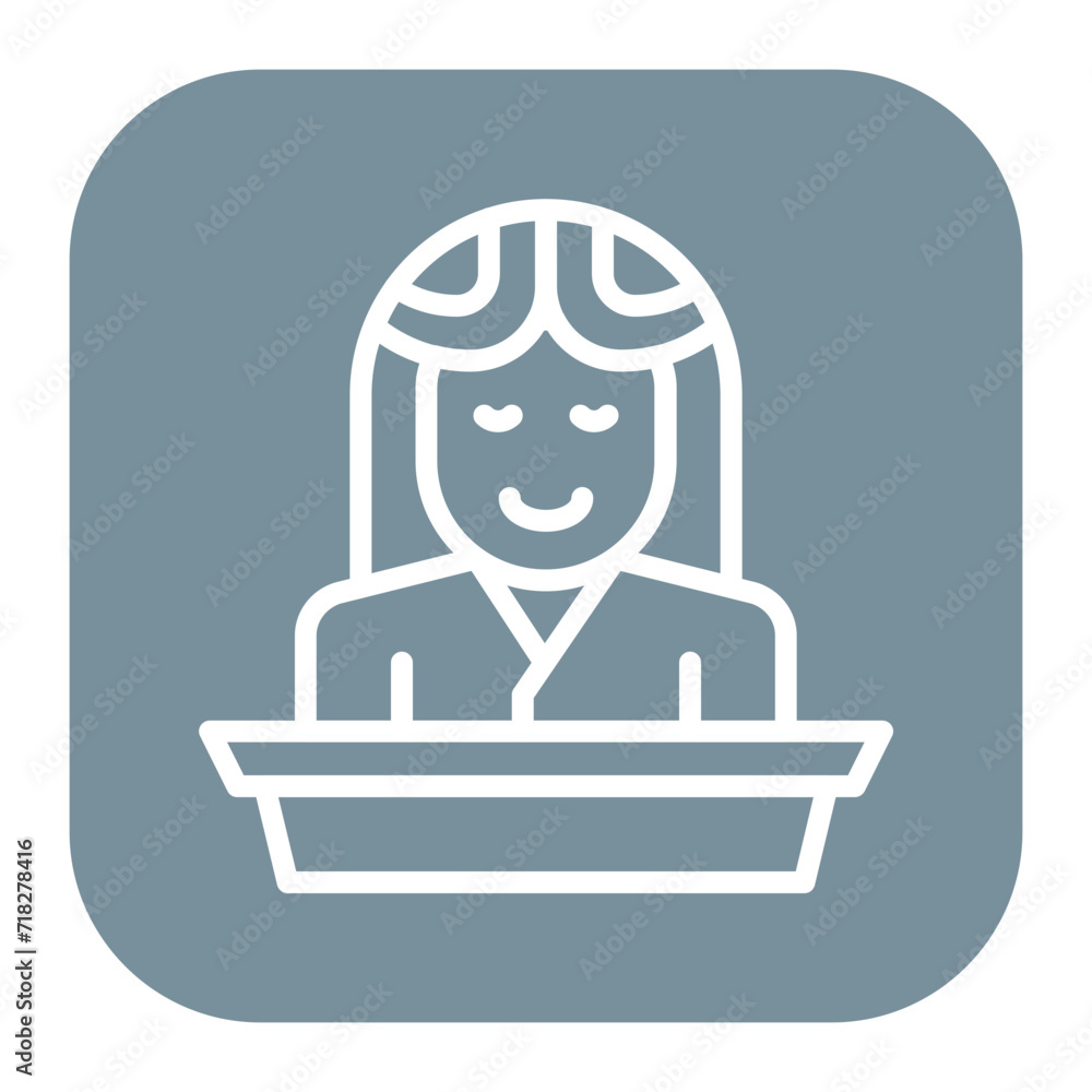 Receptionist Icon of Hotel Services iconset. Receptionist Icon of Hotel Services iconset.