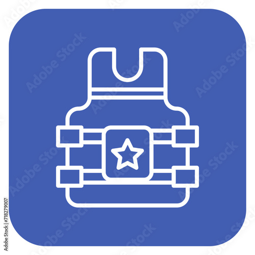Bulletproof Vest Icon of Police iconset.