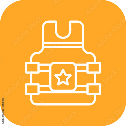 Bulletproof Vest Icon of Military iconset.