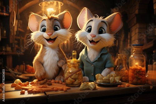 A photo of tom and jerry Generative AI