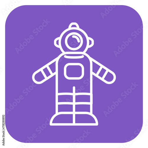 Astronaut Suit Icon of Space Technology iconset.