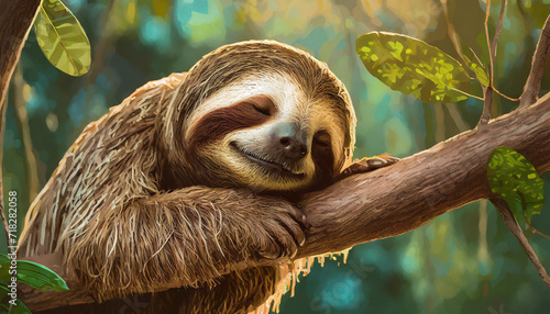 Cute animals chilling     sloth