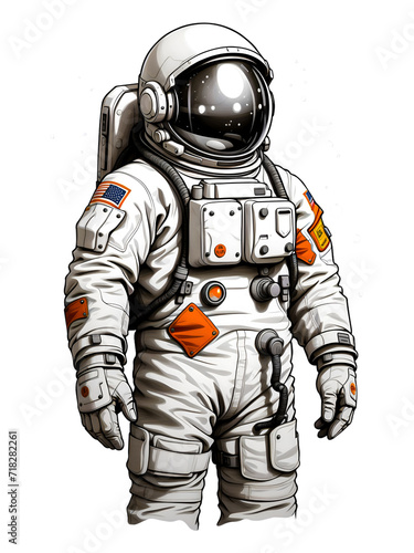 Simple astronaut in space in space suit. astronait illustration for t-shirt print transparent image, alien, artistic, artwork, astronaut, cadet, caricature, cartoon, character, cheerful, clip, cosmona photo
